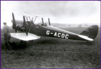 Tiggy G-ACDC in the 1930's in Shoreham, West Sussex, UK